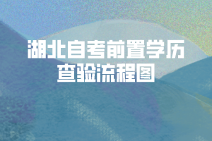 2021年上半年荊州自考本科前置學(xué)歷查驗(yàn)時(shí)間及流程