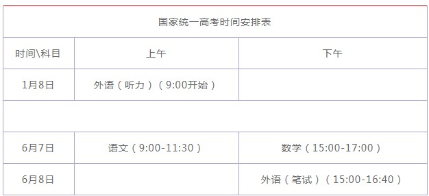 山東高考時(shí)間2021具體時(shí)間安排：6月7日-10日