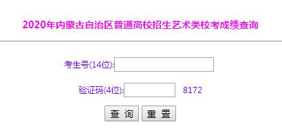 2020年內(nèi)蒙古興安普通高校招生藝術(shù)類?？汲煽?jī)查詢?nèi)肟冢ㄒ验_(kāi)通）