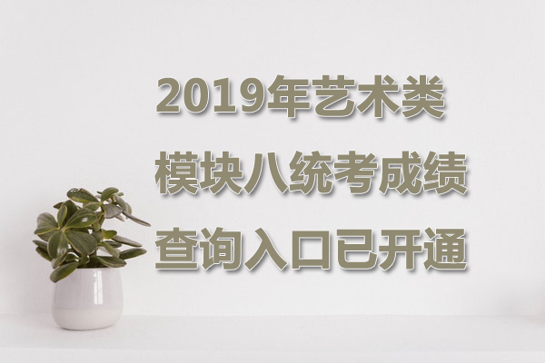 2019年安徽藝術(shù)類模塊八統(tǒng)考成績查詢?nèi)肟凇?月23日正式開通】