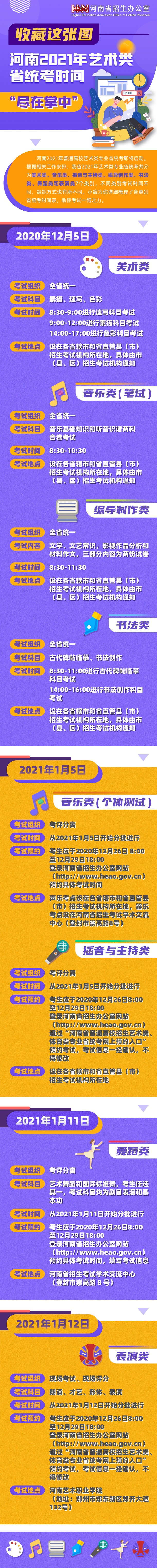 2021年河南藝術(shù)類省統(tǒng)考時(shí)間表