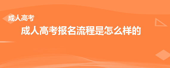 成人高考報(bào)名流程是怎么樣的