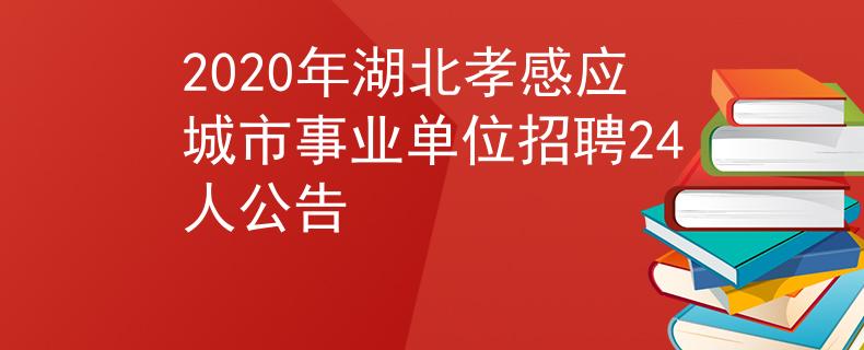 2020年湖北孝感應(yīng)城市事業(yè)單位招聘24人公告