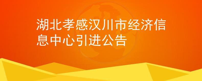 湖北孝感漢川市經(jīng)濟信息中心引進公告