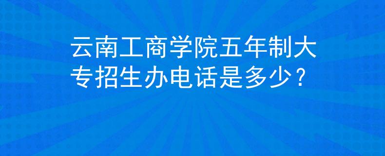 云南工商學(xué)院五年制大專招生辦電話是多少？