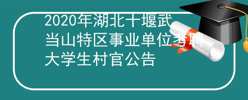 2020年湖北十堰武當(dāng)山特區(qū)事業(yè)單位考聘大學(xué)生村官公告