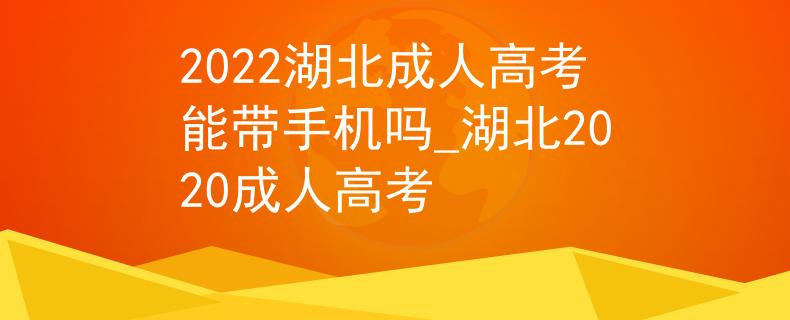 2022湖北成人高考能帶手機嗎_湖北2020成人高考