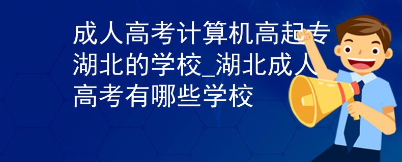 成人高考計(jì)算機(jī)高起專(zhuān)湖北的學(xué)校_湖北成人高考有哪些學(xué)校