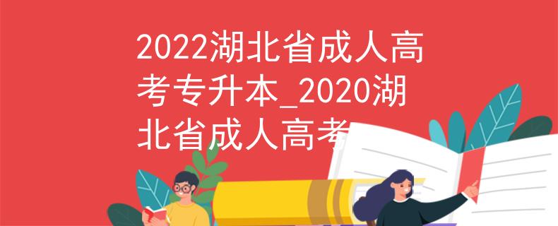 2022湖北省成人高考專升本_2020湖北省成人高考