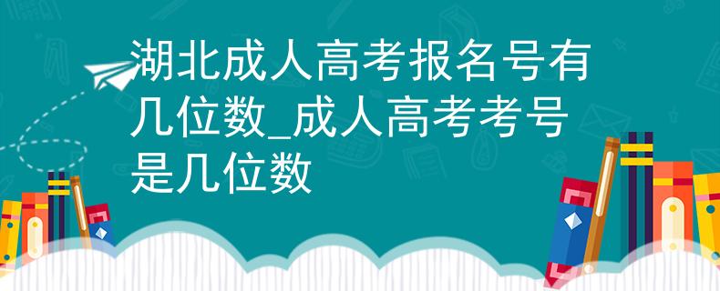 湖北成人高考報名號有幾位數(shù)_成人高考考號是幾位數(shù)