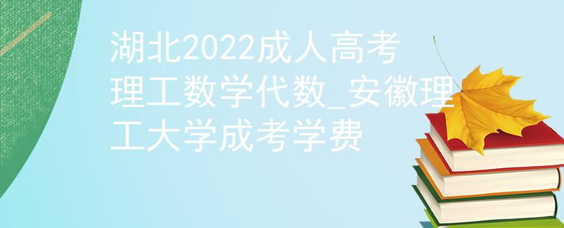 湖北2022成人高考理工數(shù)學(xué)代數(shù)_安徽理工大學(xué)成考學(xué)費(fèi)
