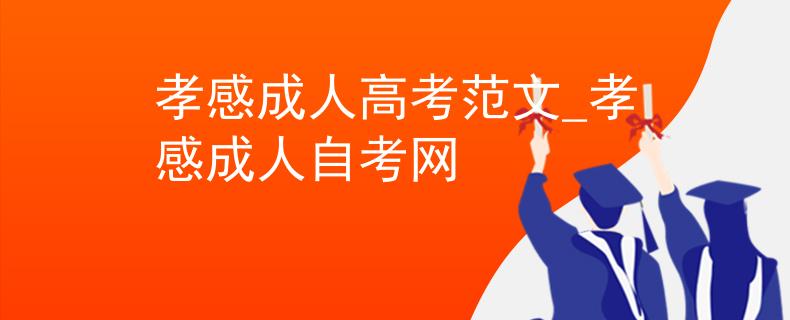 孝感成人高考范文_孝感成人自考網(wǎng)