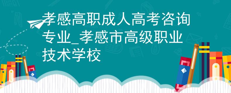 孝感高職成人高考咨詢專業(yè)_孝感市高級職業(yè)技術(shù)學校