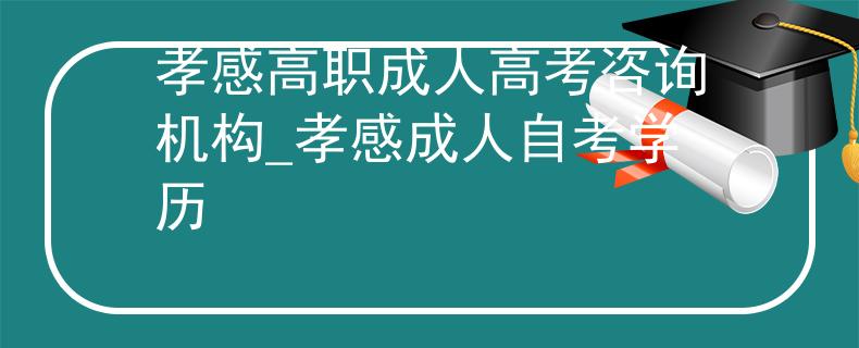 孝感高職成人高考咨詢機(jī)構(gòu)_孝感成人自考學(xué)歷