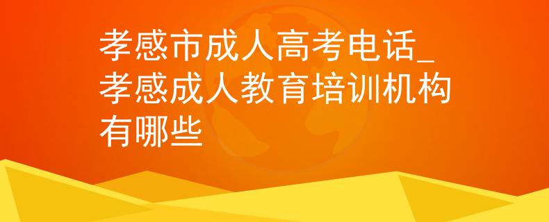 孝感市成人高考電話_孝感成人教育培訓機構有哪些