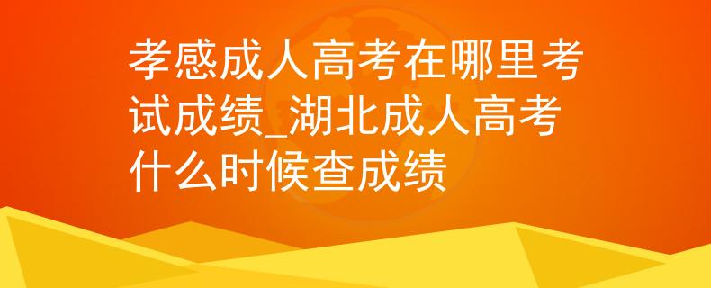 孝感成人高考在哪里考試成績_湖北成人高考什么時候查成績 孝感成人高考在哪里考試成績_湖北成人高考什么時候查成績