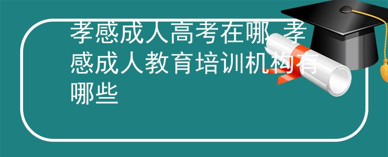 孝感成人高考在哪_孝感成人教育培訓(xùn)機(jī)構(gòu)有哪些