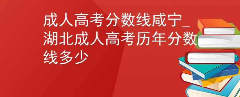 成人高考分?jǐn)?shù)線咸寧_湖北成人高考?xì)v年分?jǐn)?shù)線多少