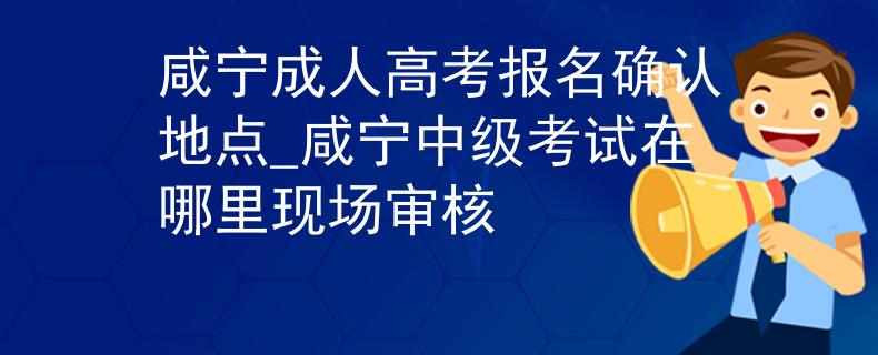 咸寧成人高考報(bào)名確認(rèn)地點(diǎn)_咸寧中級(jí)考試在哪里現(xiàn)場(chǎng)審核