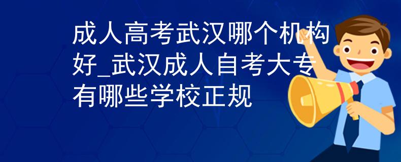 成人高考武漢哪個(gè)機(jī)構(gòu)好_武漢成人自考大專(zhuān)有哪些學(xué)校正規(guī)